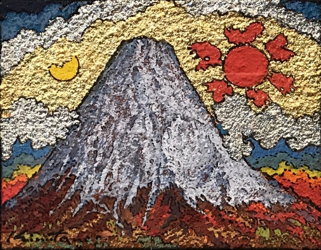 岸田劉生、六月風景、希少画集画、高級額装、状態良好 見回っ