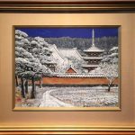 後藤純男『新雪上がる大和』