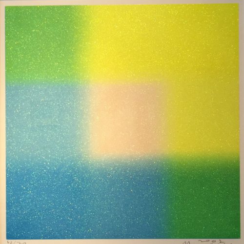 百瀬寿『Square lame´― Yellow and Blue around Medium』