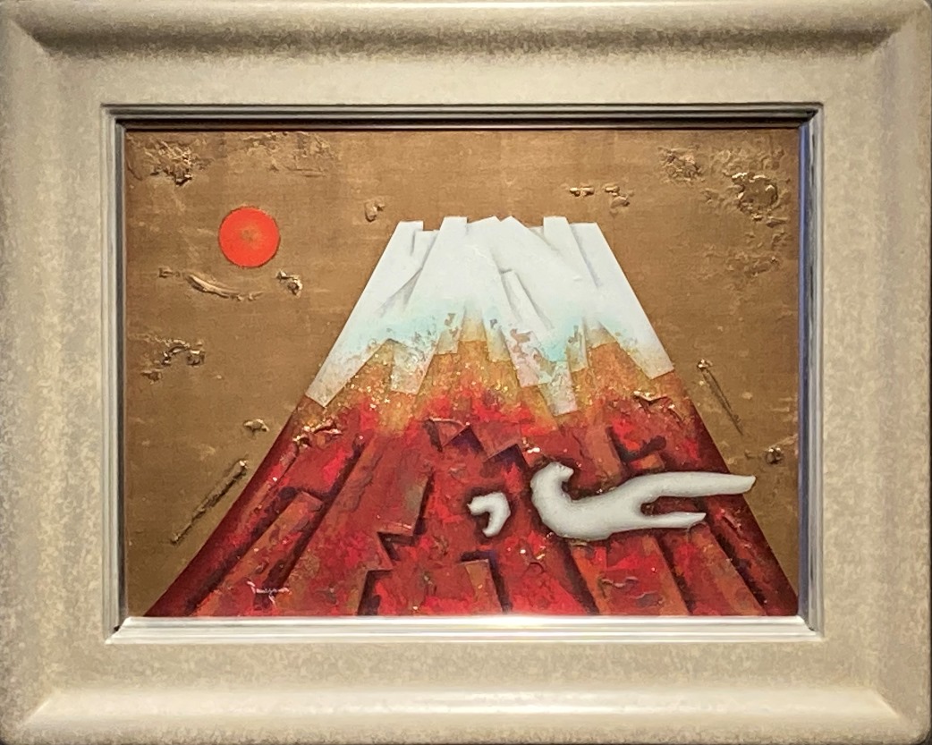 谷川泰宏、【夜紅】、希少な額装用画集画、新品高級額 額装付、状態良好 谷川泰宏『不二』 - ギャラリーシーズ