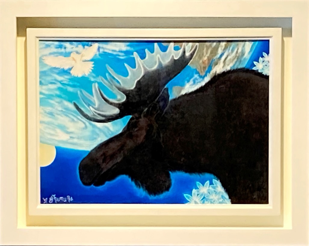 ジークレー版画 額装絵画 はりたつお作 「旅立ち 悲しい 