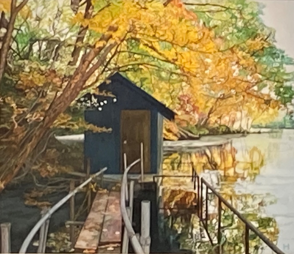 早川裕子『秋色の中のポンプ小屋』