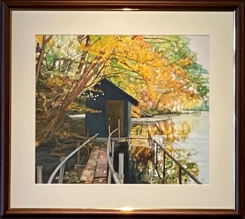 早川裕子『秋色の中のポンプ小屋』