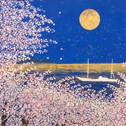 Yahoo!オークション - 平松礼二、【路-『春の海』を｜日本画