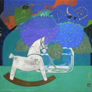 西岡悠妃『馬と紫陽花』