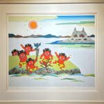 瀧下和之『桃太郎図　鬼ヶ島で鬼退治。』