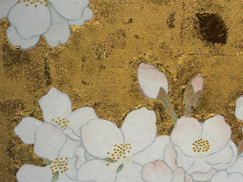 横山芳実『桜ー金』